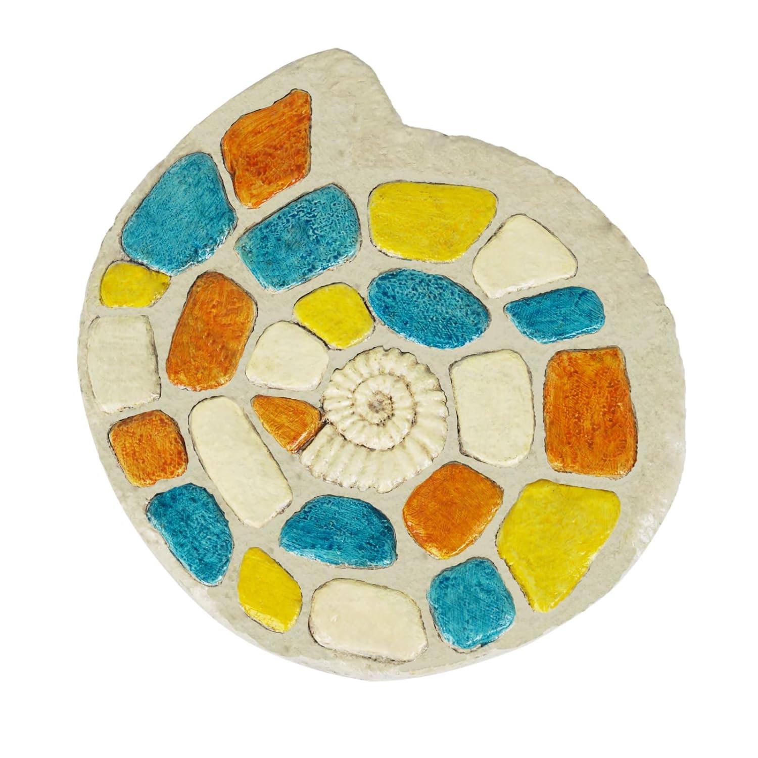Piedras de cemento con patrón de suculentas para exteriores, adoquines para pasarela, piedras multicolores, piedra decorativa para jardín, 0.75 x 10 x 10 pulgadas LC Lcdecohome